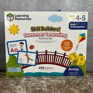 Skill Builders! Summer Learning Activity Set 220 Pieces Ages 4-5 Reading Math